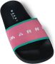 Marni Kids logo-jacquard pool slides Pink - Thumbnail 4