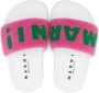 Marni Kids jacquard-logo slides Pink - Thumbnail 3