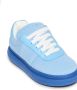 Marni Kids lace-up leather and cotton sneakers Blue - Thumbnail 4