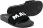 Marni Kids logo-jacquard towelling sandals Black - Thumbnail 2