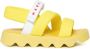 Marni Kids logo-print puffy sandals Yellow - Thumbnail 2
