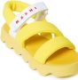 Marni Kids logo-print puffy sandals Yellow - Thumbnail 4