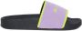 Marni Kids logo-strap sliders Purple - Thumbnail 2