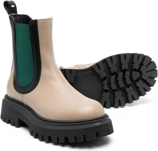 Marni Kids lug-sole 50mm Chelsea boots Neutrals