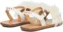 Marni Kids Marabou crystal-embellished leather sandals White - Thumbnail 3