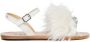 Marni Kids Marabou crystal-embellished leather sandals White - Thumbnail 2