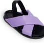 Marni Kids moulded-footbed leather sandals Purple - Thumbnail 4