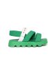Marni Kids padded touch-strap sandals Green - Thumbnail 2