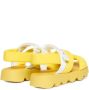 Marni Kids padded touch-strap sandals Yellow - Thumbnail 3