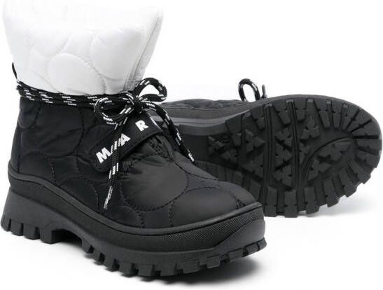 Marni Kids padded touch-strap snow boots Black
