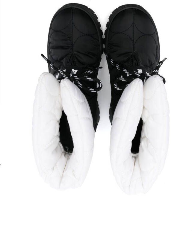 Marni Kids padded touch-strap snow boots Black