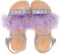 Marni Kids rhinestone-embellished leather sandals Purple - Thumbnail 3