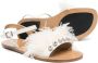 Marni Kids rhinestone-embellished leather sandals White - Thumbnail 2