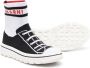 Marni Kids TEEN intarsia-knit high-top sneakers Black - Thumbnail 2