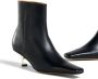 Marni heeled leather ankle boots Black - Thumbnail 4