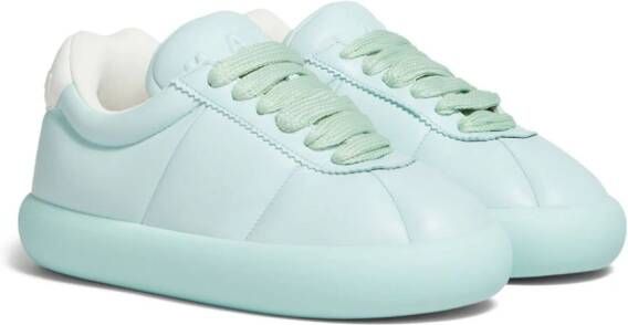 Marni lace-up leather sneakers Blue