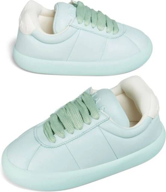Marni lace-up leather sneakers Blue