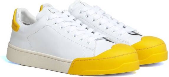Marni lace-up panelled sneakers White