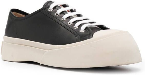 Marni Pablo leather flatform sneakers Black