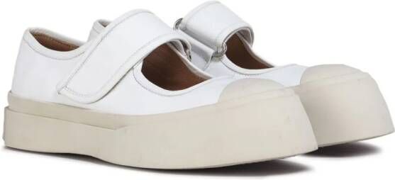 Marni leather Mary Jane sneakers White