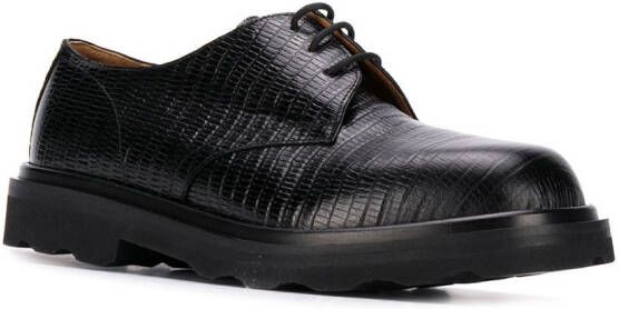 Marni lizard skin-effect Derby shoes Black