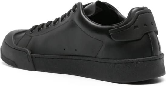 Marni logo-debossed leather sneakers Black