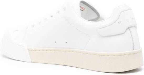 Marni logo-debossed tonal leather sneakers White