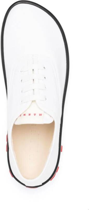 Marni logo-embossed flatform sneakers White