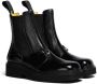 Marni logo-embossed leather Chelsea boots Black - Thumbnail 2
