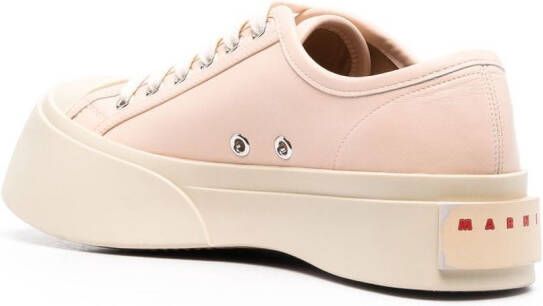 Marni Pablo leather flatform sneakers Pink
