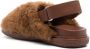 Marni Fussbet shearling sandals Brown - Thumbnail 3