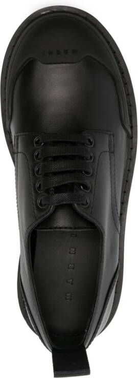 Marni logo-tab lace-up shoes Black