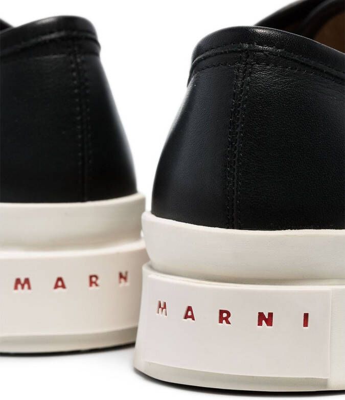 Marni Pablo leather flatform sneakers Black