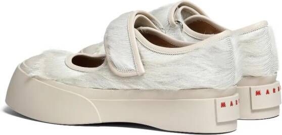 Marni calf-hair Mary Jane sneakers White