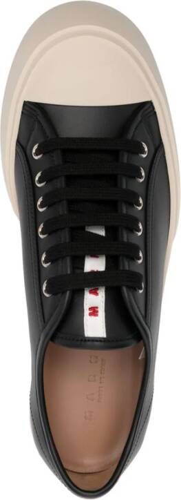 Marni Pablo lace-up leather sneakers Black