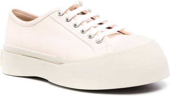Marni Pablo lace-up leather sneakers Pink