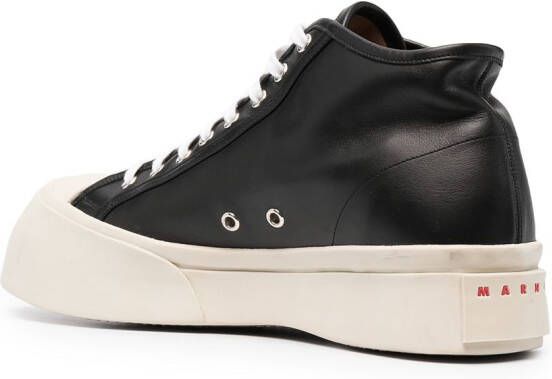 Marni Pablo leather high-top sneakers Black