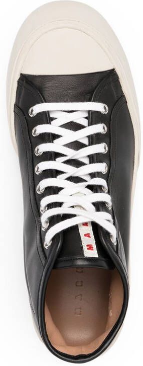 Marni Pablo leather high-top sneakers Black