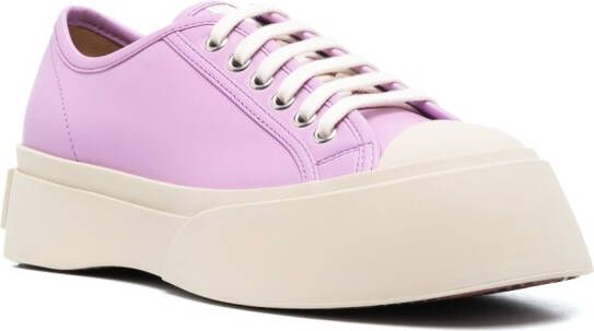 Marni Pablo leather low-top sneakers Purple