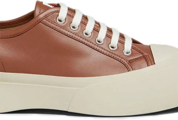 Marni Pablo leather sneakers Brown