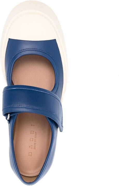 Marni Pablo Mary Jane leather sneakers Blue