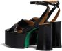 Marni patent-leather platform sandals Black - Thumbnail 3