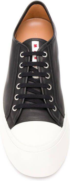 Marni Pablo leather flatform sneakers Black