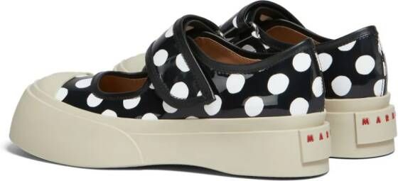 Marni Pablo polka-dot leather sneakers Black