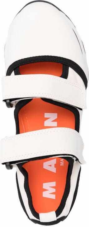 Marni round-toe double-strap sneakers Neutrals