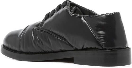 Marni round toe lace-up shoes Black