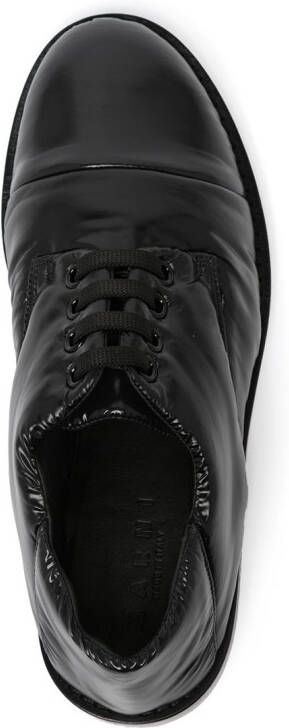 Marni round toe lace-up shoes Black