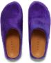 Marni Fussbet Sabot calf-hair slippers Purple - Thumbnail 4