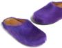 Marni Fussbet Sabot calf-hair slippers Purple - Thumbnail 5