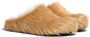 Marni Fussbet Sabot calf-hair slippers Brown - Thumbnail 2